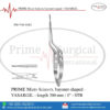 PRIME Micro Scissors, Bayonet-Shaped