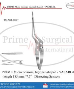 PRIME Micro Scissors, Bayonet-Shaped