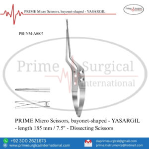 PRIME Micro Scissors, Bayonet-Shaped