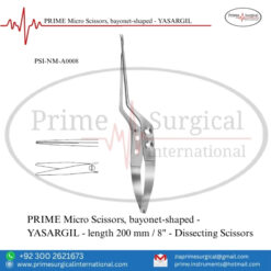PRIME Micro Scissors, Bayonet-Shaped