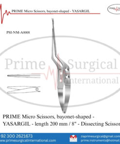 PRIME Micro Scissors, Bayonet-Shaped