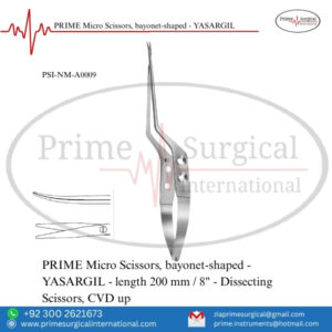 PRIME Micro Scissors, Bayonet-Shaped