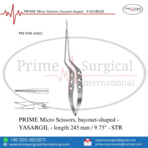 PRIME Micro Scissors, Bayonet-Shaped