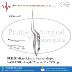 PRIME Micro Scissors, Bayonet-Shaped