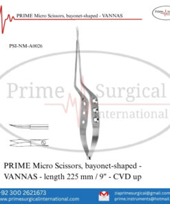 PRIME Micro Scissors, Bayonet-Shaped