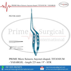 PRIME Micro Scissors, Bayonet-Shaped