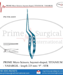 PRIME Micro Scissors, Bayonet-Shaped