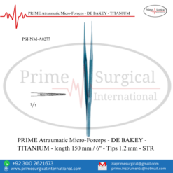 PRIME Atraumatic Micro-Forceps TITANIUM