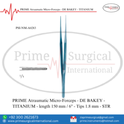 PRIME Atraumatic Micro-Forceps TITANIUM