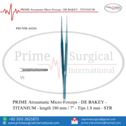 PRIME Atraumatic Micro-Forceps TITANIUM