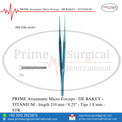 PRIME Atraumatic Micro-Forceps TITANIUM