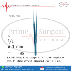 PRIME Micro Ring Forceps, TITANIUM