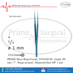 PRIME Micro Ring Forceps, TITANIUM