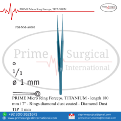PRIME Micro Ring Forceps, TITANIUM