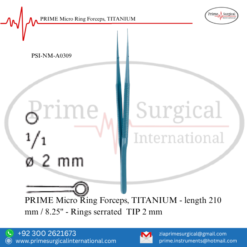 PRIME Micro Ring Forceps, TITANIUM