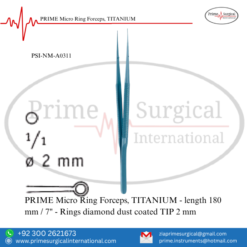 PRIME Micro Ring Forceps, TITANIUM