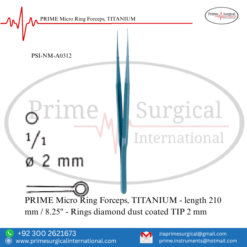 PRIME Micro Ring Forceps, TITANIUM
