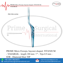 PRIME Micro Forceps, Bayonet-Shaped, TITANIUM