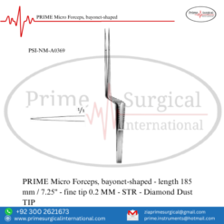 PRIME Micro Forceps, Bayonet-Shaped