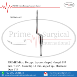 PRIME Micro Forceps, Bayonet-Shaped
