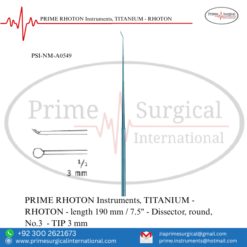 PRIME RHOTON Instruments, TITANIUM