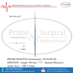 PRIME RHOTON Instruments, TITANIUM