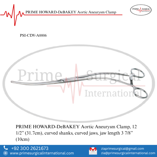 PRIME HOWARD-DeBAKEY Aortic Aneurysm Clamp