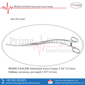 PRIME ZANGER Abdominal Aorta Clamps