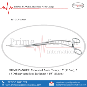 PRIME ZANGER Abdominal Aorta Clamps