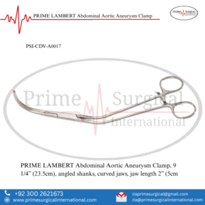 PRIME LAMBERT Abdominal Aortic Aneurysm Clamp