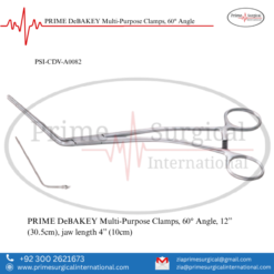 PRIME DeBAKEY Multi-Purpose Clamps, 60° Angle