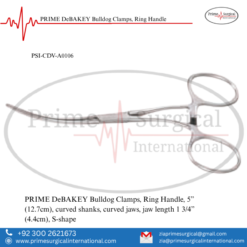 PRIME DeBAKEY Bulldog Clamps, Ring Handle