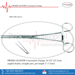 PRIME GLOVER Coarctation Clamps