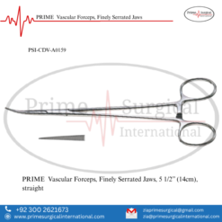 PRIME  Vascular Forceps, Finely Serrated Jaws