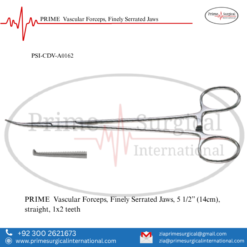 PRIME  Vascular Forceps, Finely Serrated Jaws