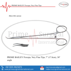 PRIME BAILEY Forceps, Very Fine Tips
