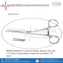 PRIME DeBAKEY Coarctation Clamps, Delicate, 2mm Tips