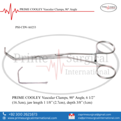PRIME COOLEY Vascular Clamps, 90° Angle