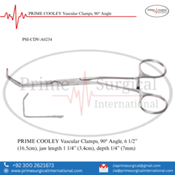 PRIME COOLEY Vascular Clamps, 90° Angle