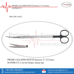 PRIME LILLEHEI-POTTS Scissors, 9” (22.9cm), SUPERCUT