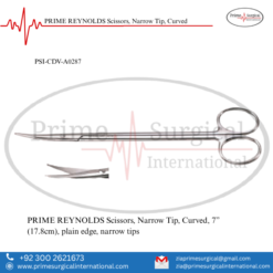 PRIME REYNOLDS Scissors, Narrow Tip, Curved