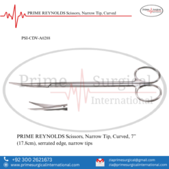 PRIME REYNOLDS Scissors, Narrow Tip, Curved