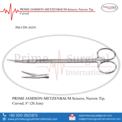 PRIME JAMISON-METZENBAUM Scissors, Narrow Tip, Curved