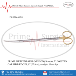 PRIME METZENBAUM (NELSON) Scissors, TUNGSTEN CARBIDE-EDGES