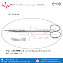 PRIME DEMARTEL Vascular Scissors, Curved