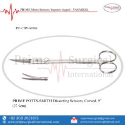 PRIME POTTS-SMITH Dissecting Scissors, Curved