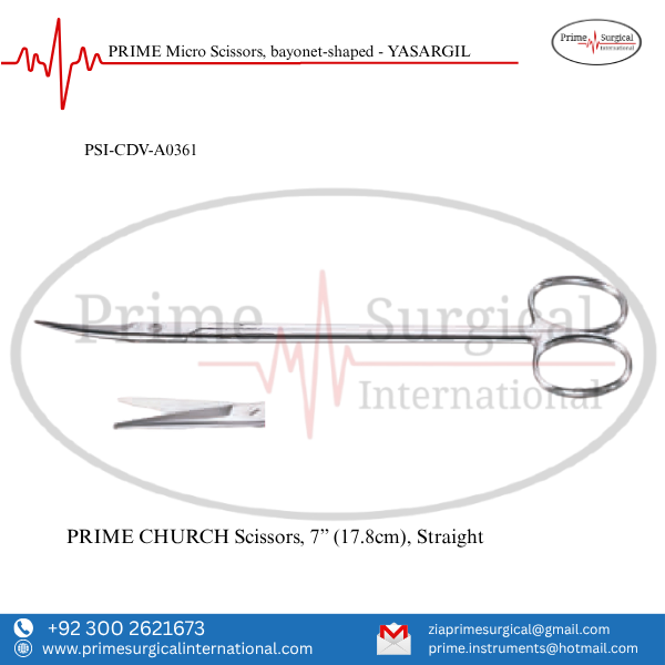 PRIME CHURCH Scissors, 7” (17.8cm)