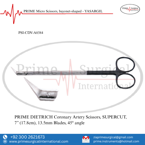 PRIME DIETRICH Coronary Artery Scissors - SUPER CUT