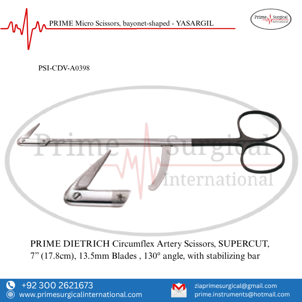 PRIME DIETRICH Circumflex Artery Scissors - SUPER CUT
