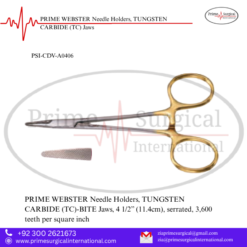 PRIME WEBSTER Needle Holders, TUNGSTEN CARBIDE (TC) Jaws